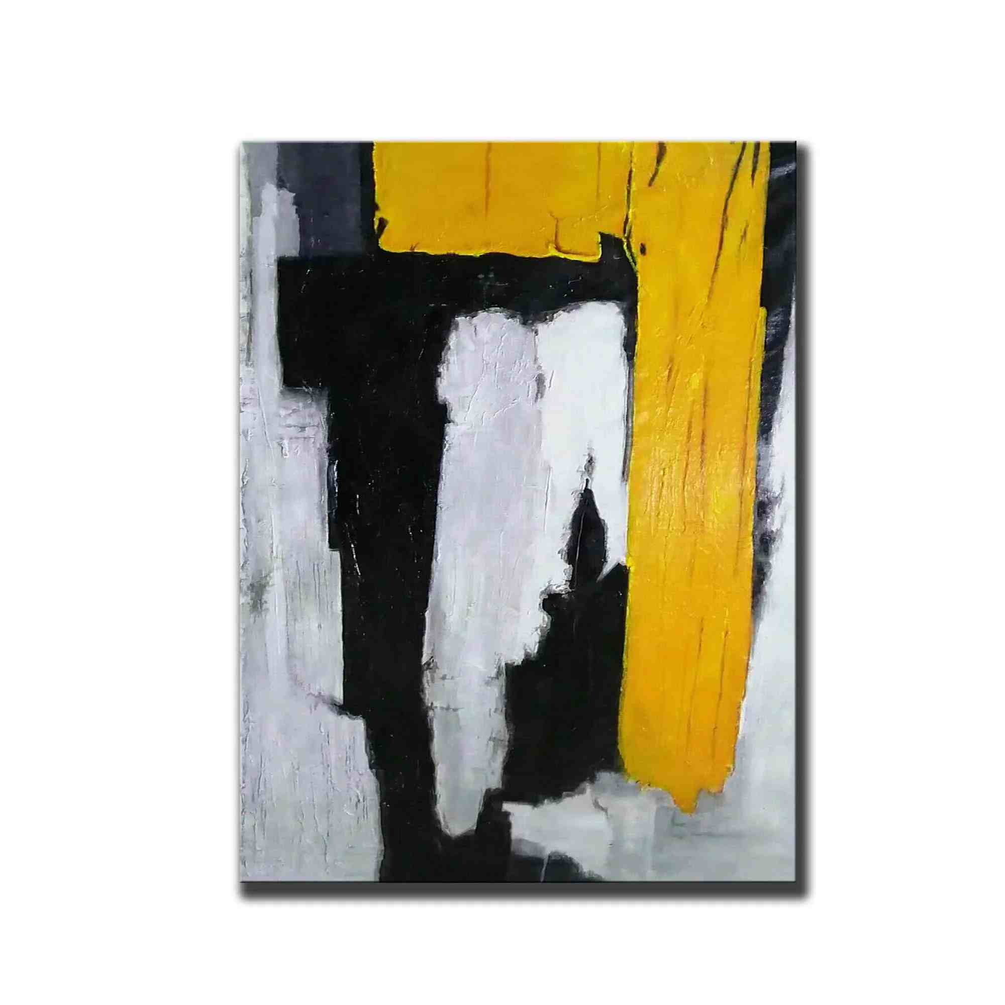 Canvas Black Painting - oversized canvas painting for bedroom